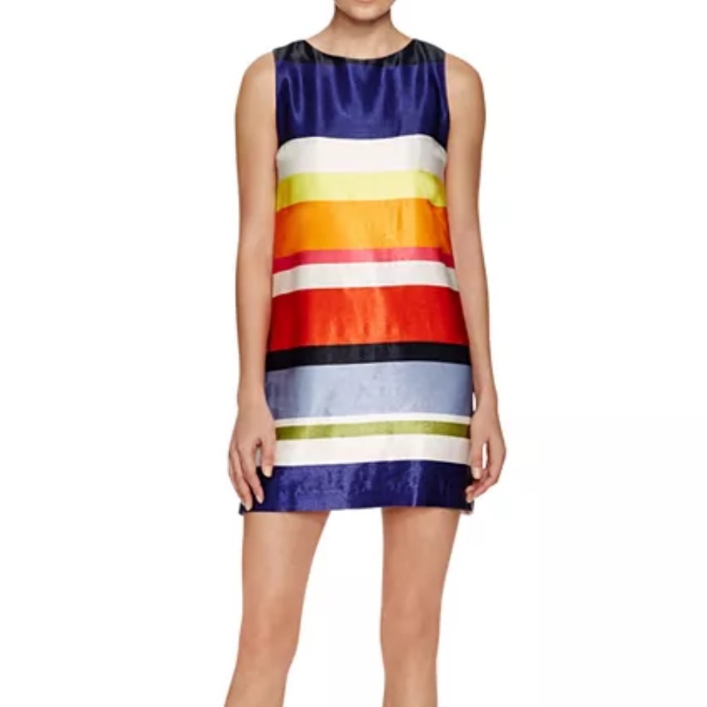 Alice + Olivia Multicolor Striped Mini Dress